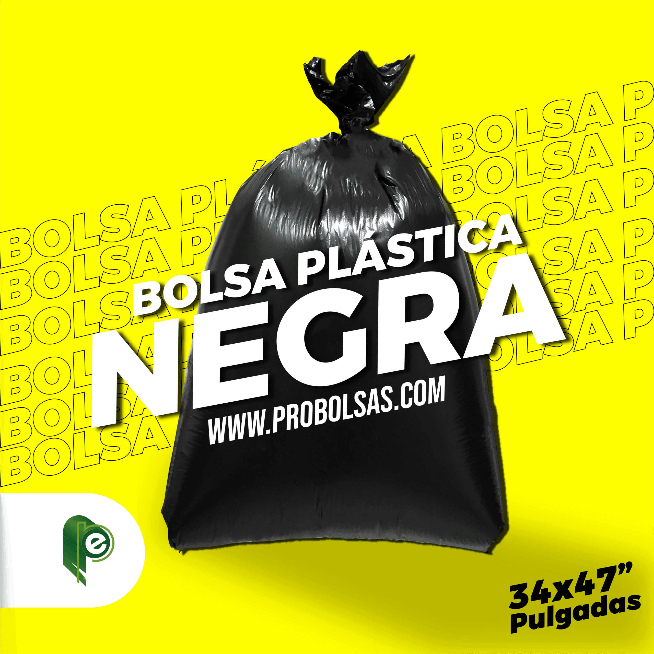 Bolsa 200 Litros Negro Medida 34"X47" (86CMX119CMX085)