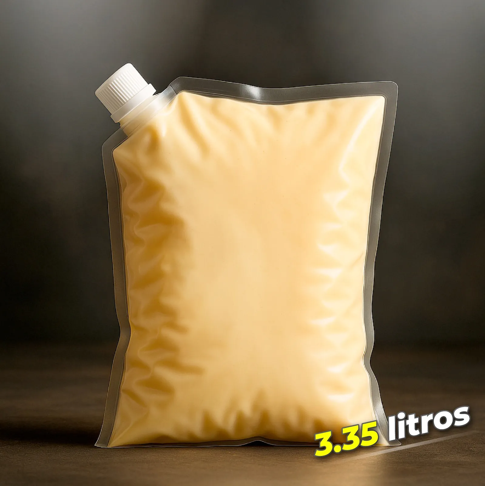 Bolsa Galón Válvula 4 Sellos Transparente de 3.35 Litros