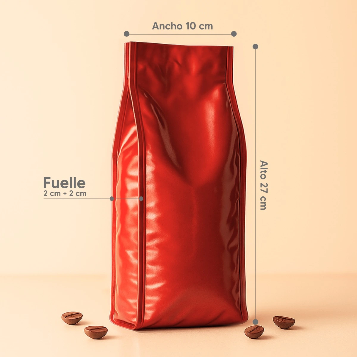 Bolsa café 4pro 250gr medidas