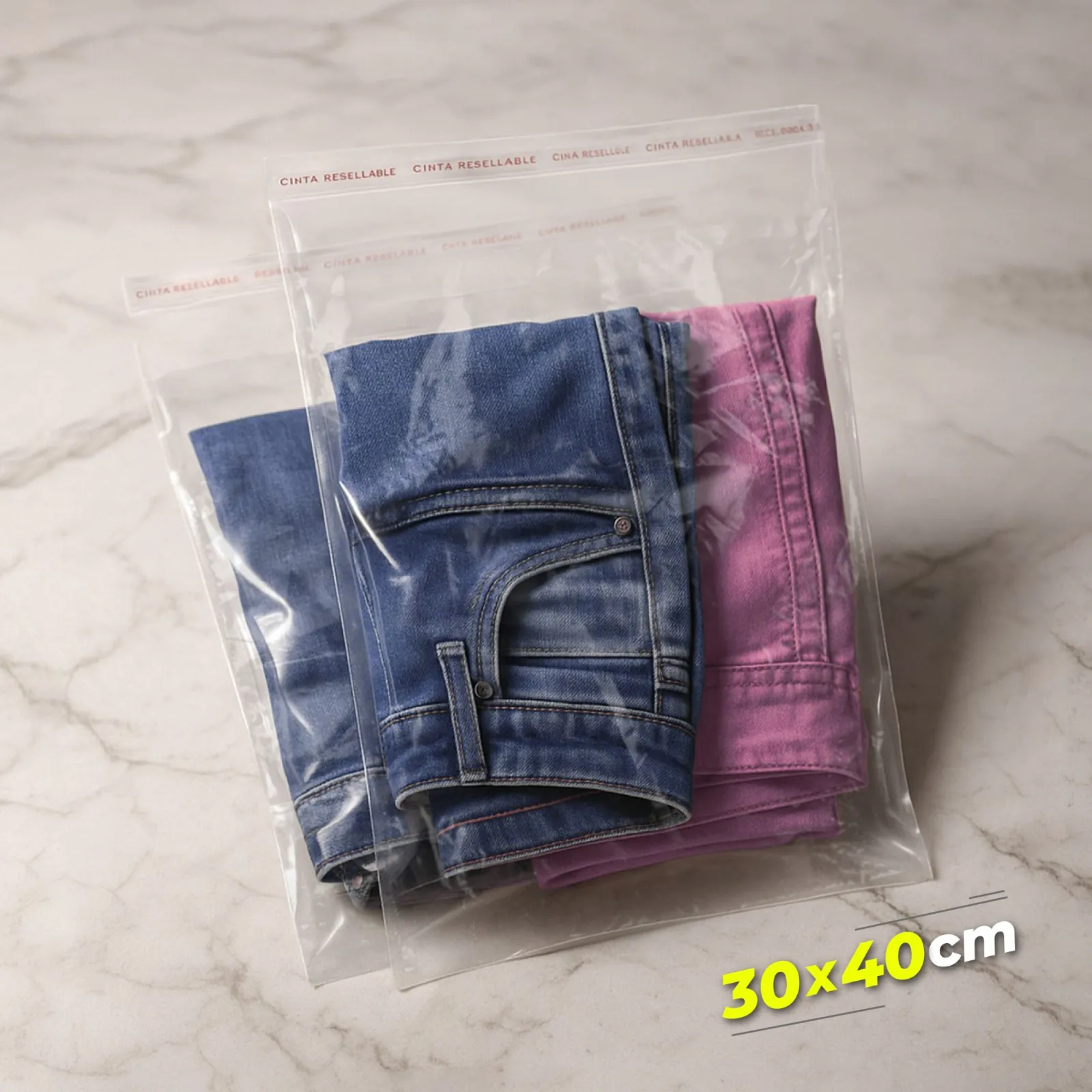 Bolsa De Plástico Transparente De PE De Gran Tamaño Con