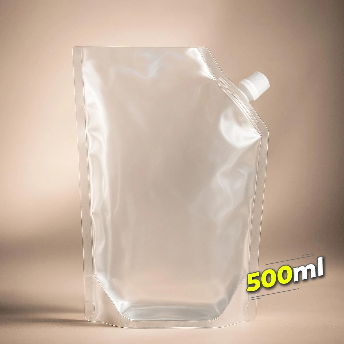 Doypack 3 sellos de 500 ml Transparente
