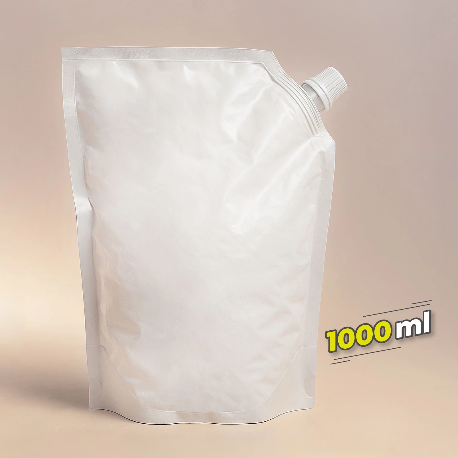 Doypack 4 Sellos de 1000 ml color Blanco