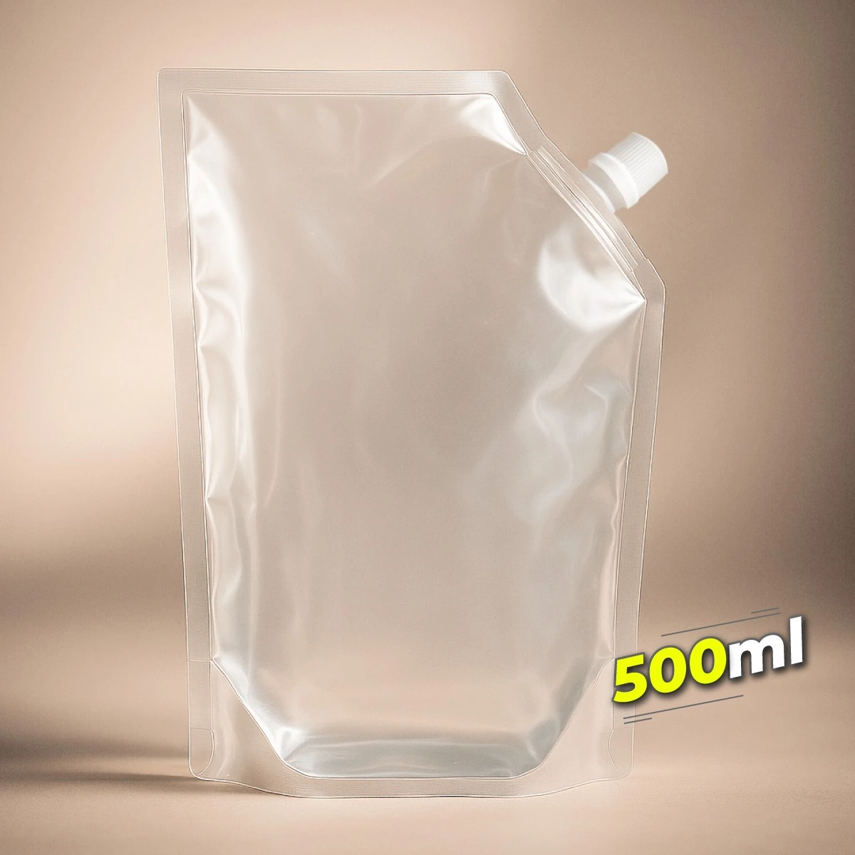 Doypack 4 Sellos de 500 ml Transparente