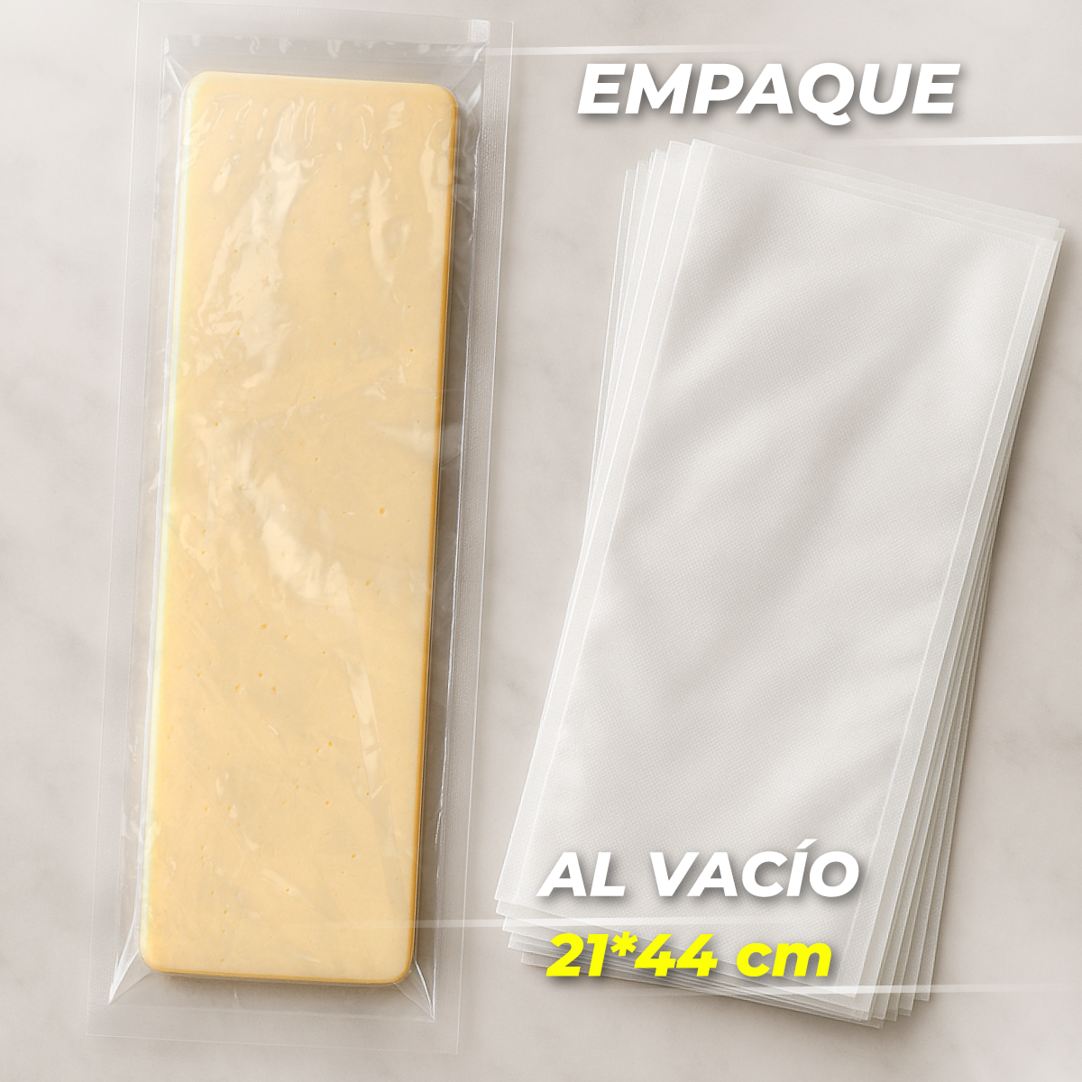 Bolsa para Vacío de 21X44Cm Transparente