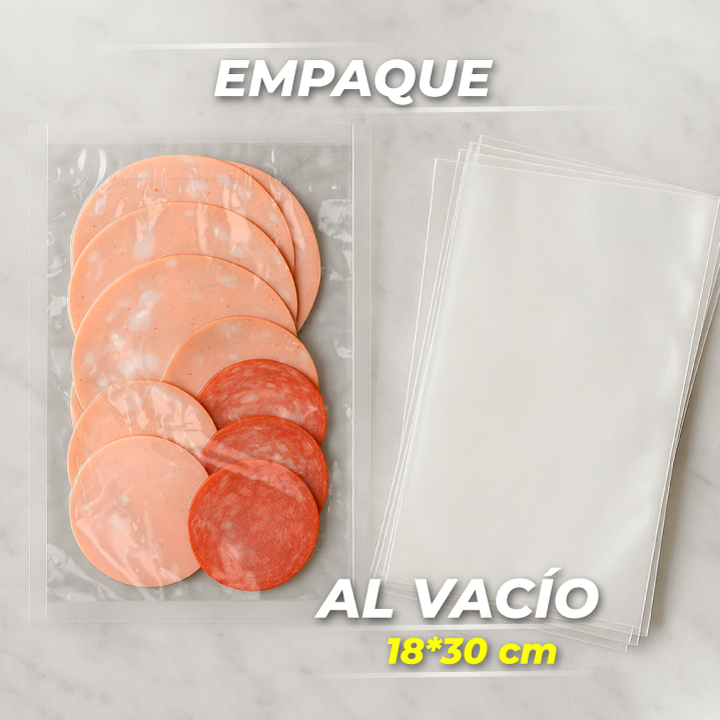 Bolsa para Vacío de 18X30 cm Transparente