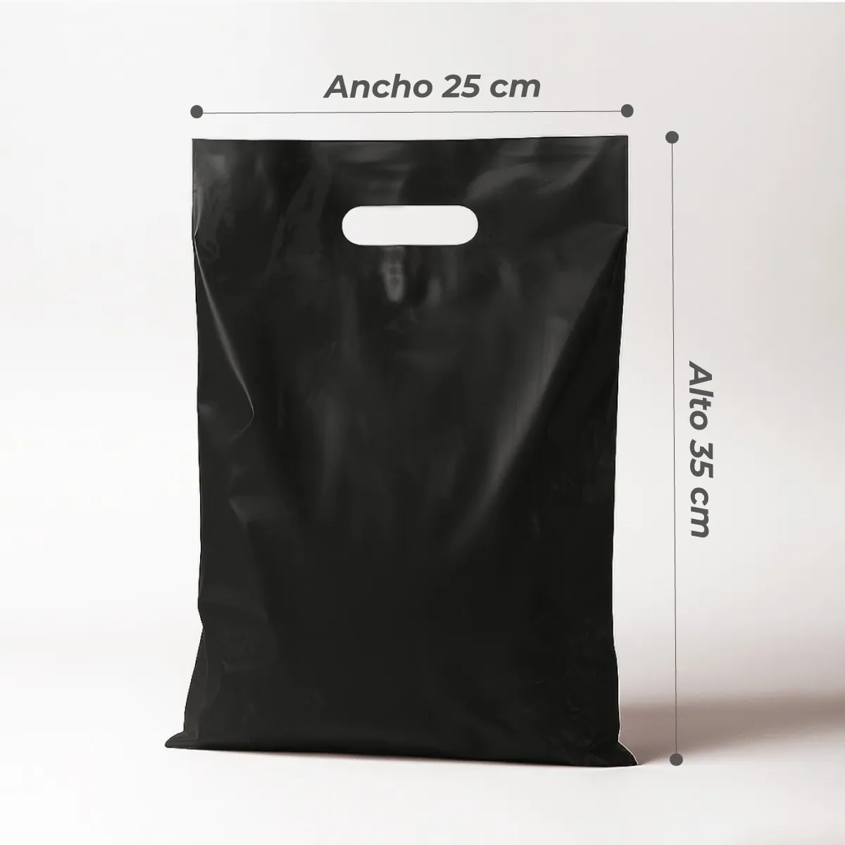 Bolsa para Boutique color Negro de 25X35 cm Medidas