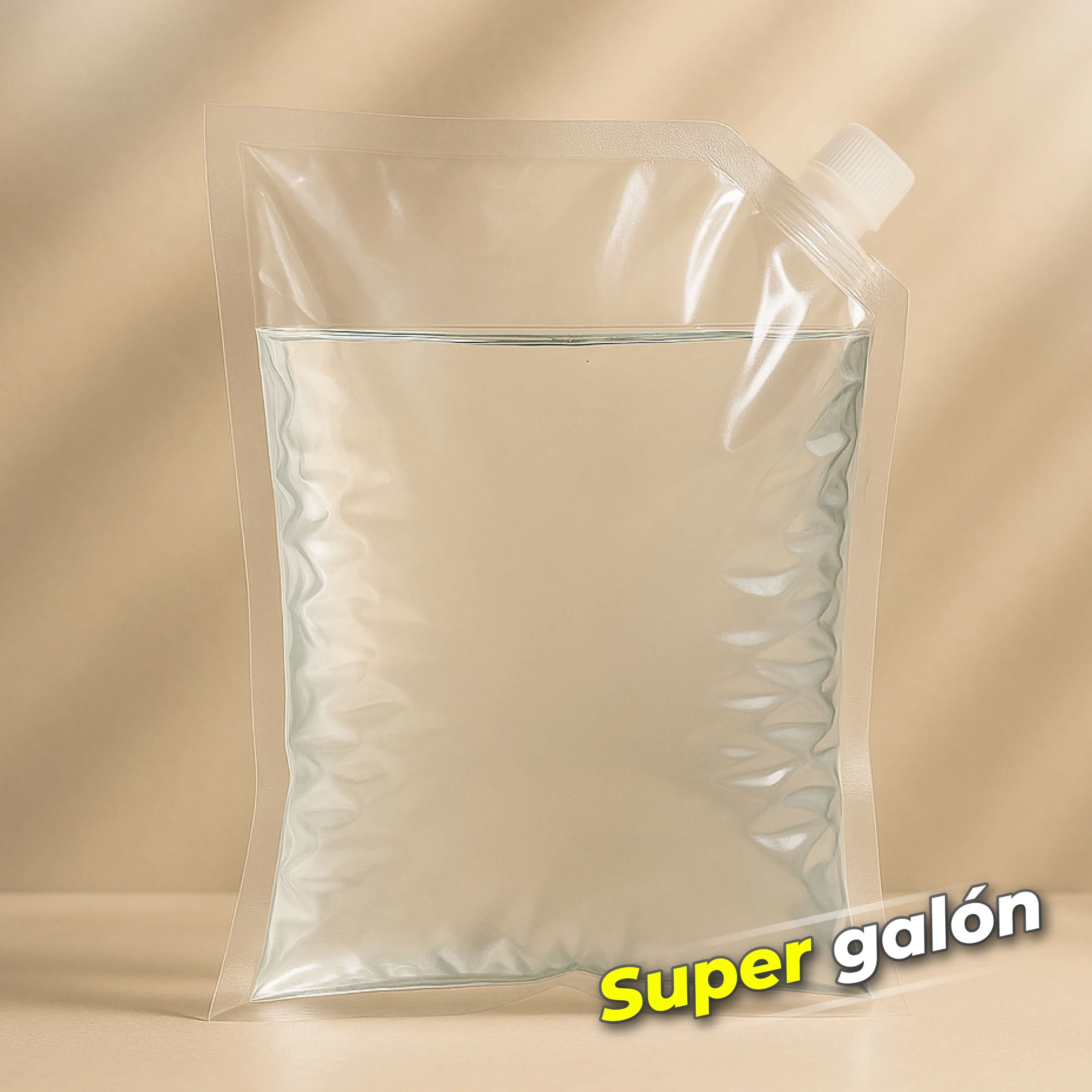 Supergalón Válvula 4 Sellos Transparente de 3.5 Litros