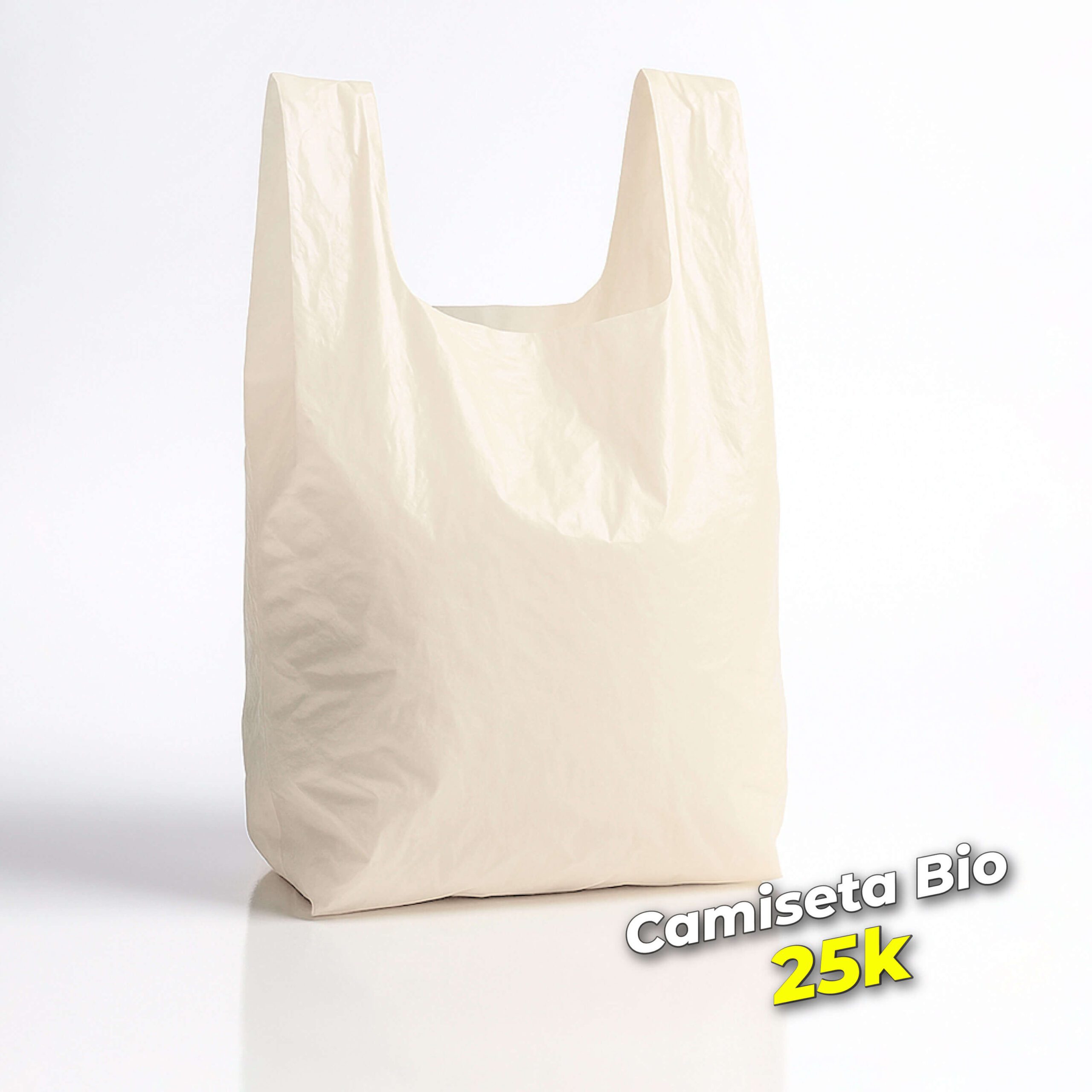 MILLAR BOLSA CAMISETA BIODEGRADABLE 25KG 50X61 CM CAL 1