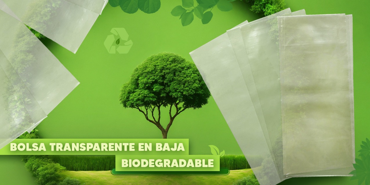 Bolsas biodegradables transparente