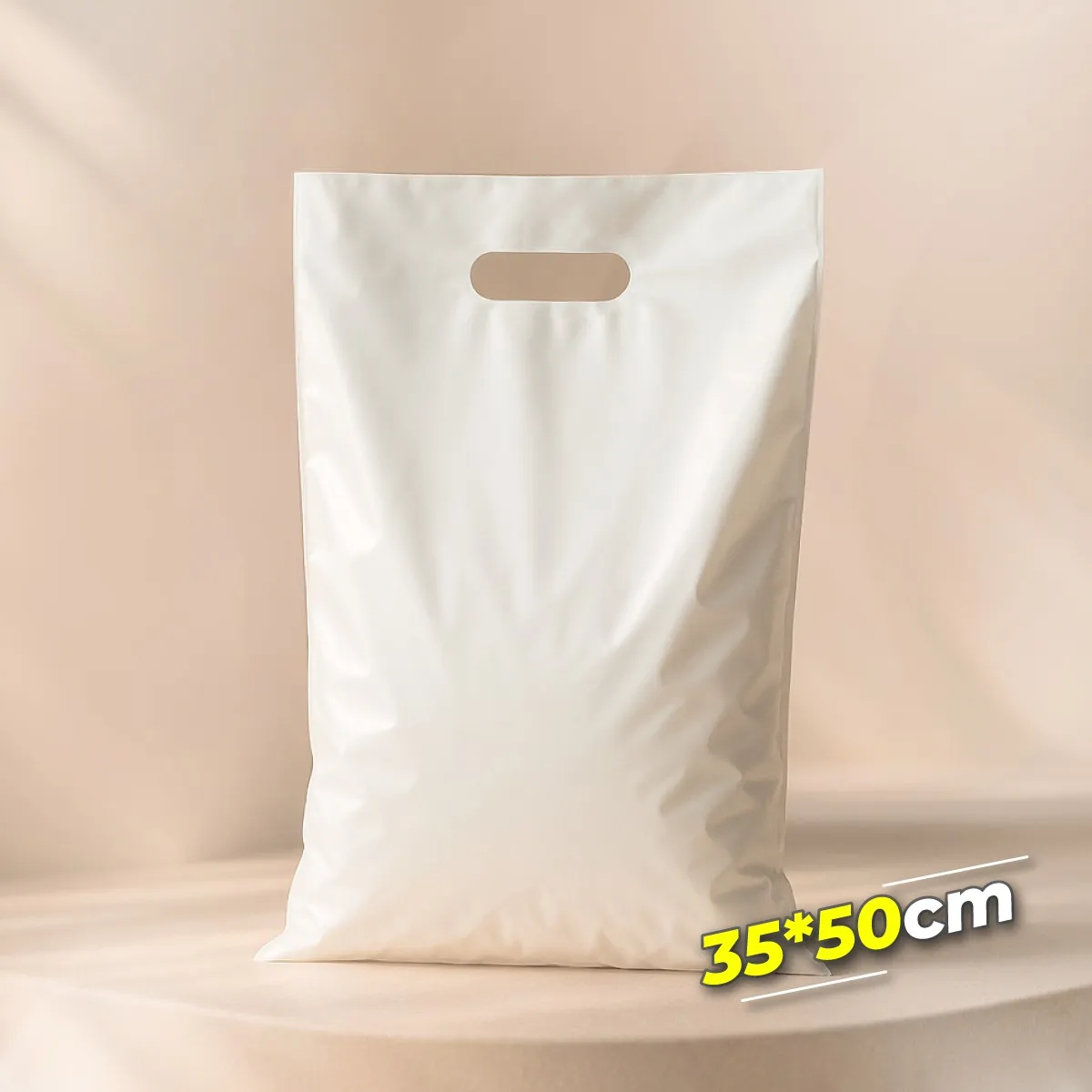 Bolsa para Boutique Biodegradable Color Blanco de 35x50 cm