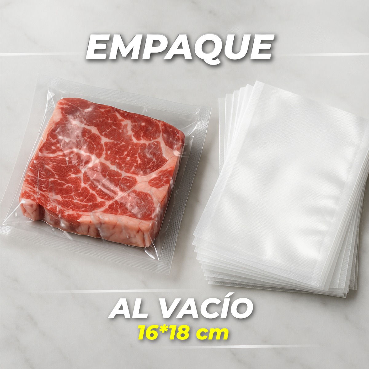 bolsa vacio para carne