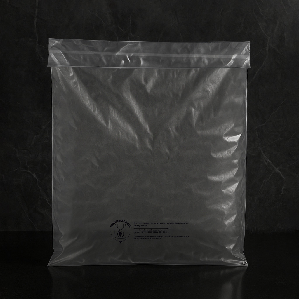 BOLSA ENVIOS TRANSPARENTE BIO GRANDE