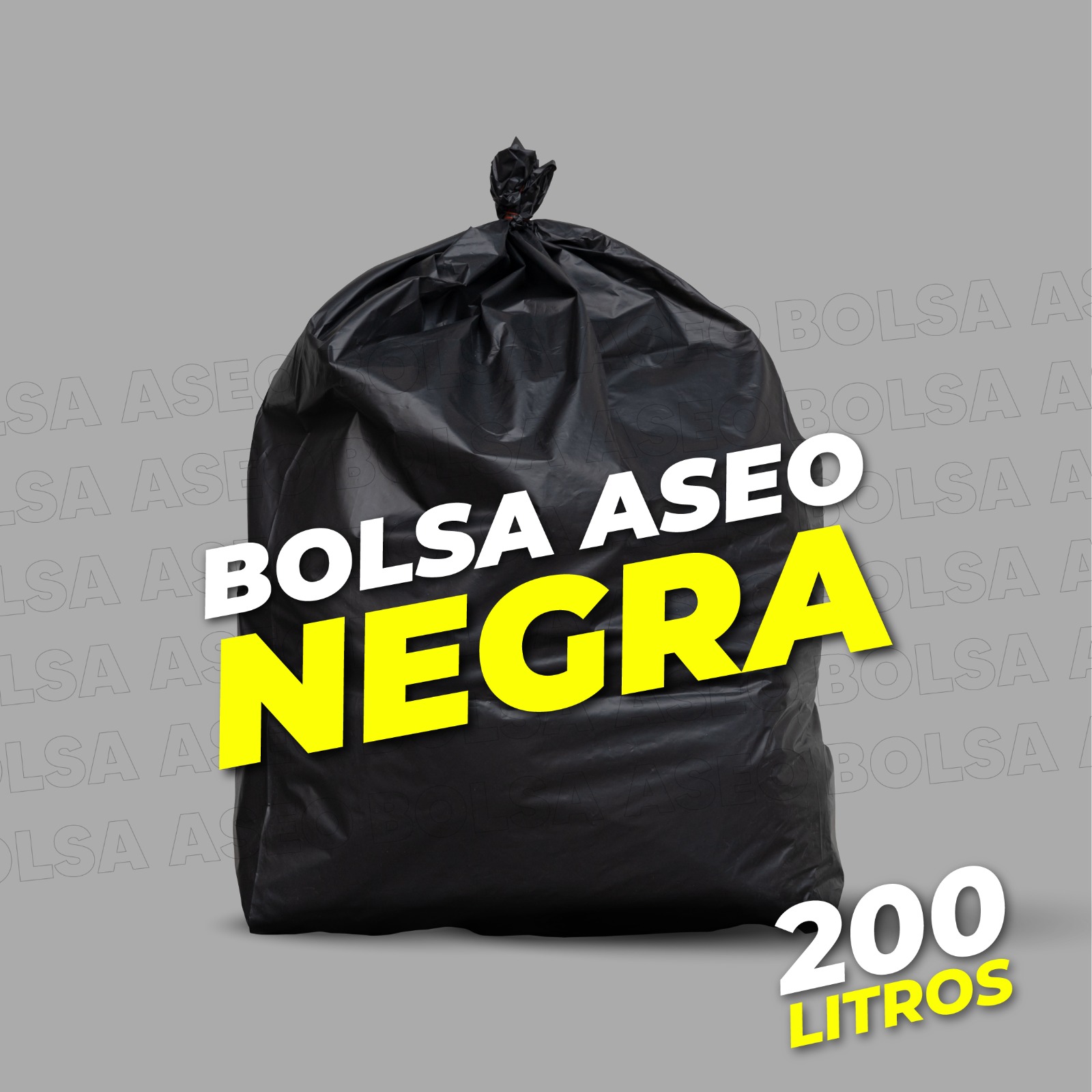 200 LITROS NEGRO ASEO