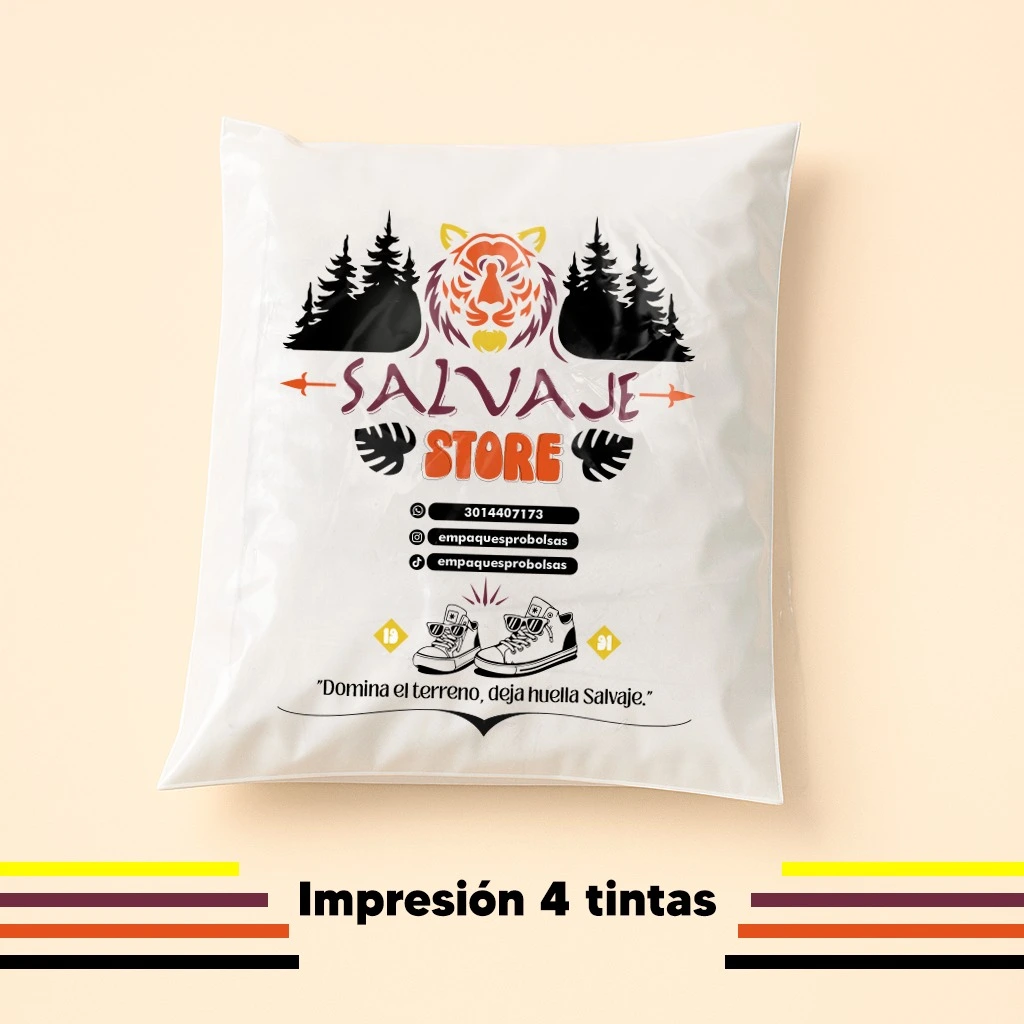 Bolsa de envíos Blanca a 4 y 5 tintas