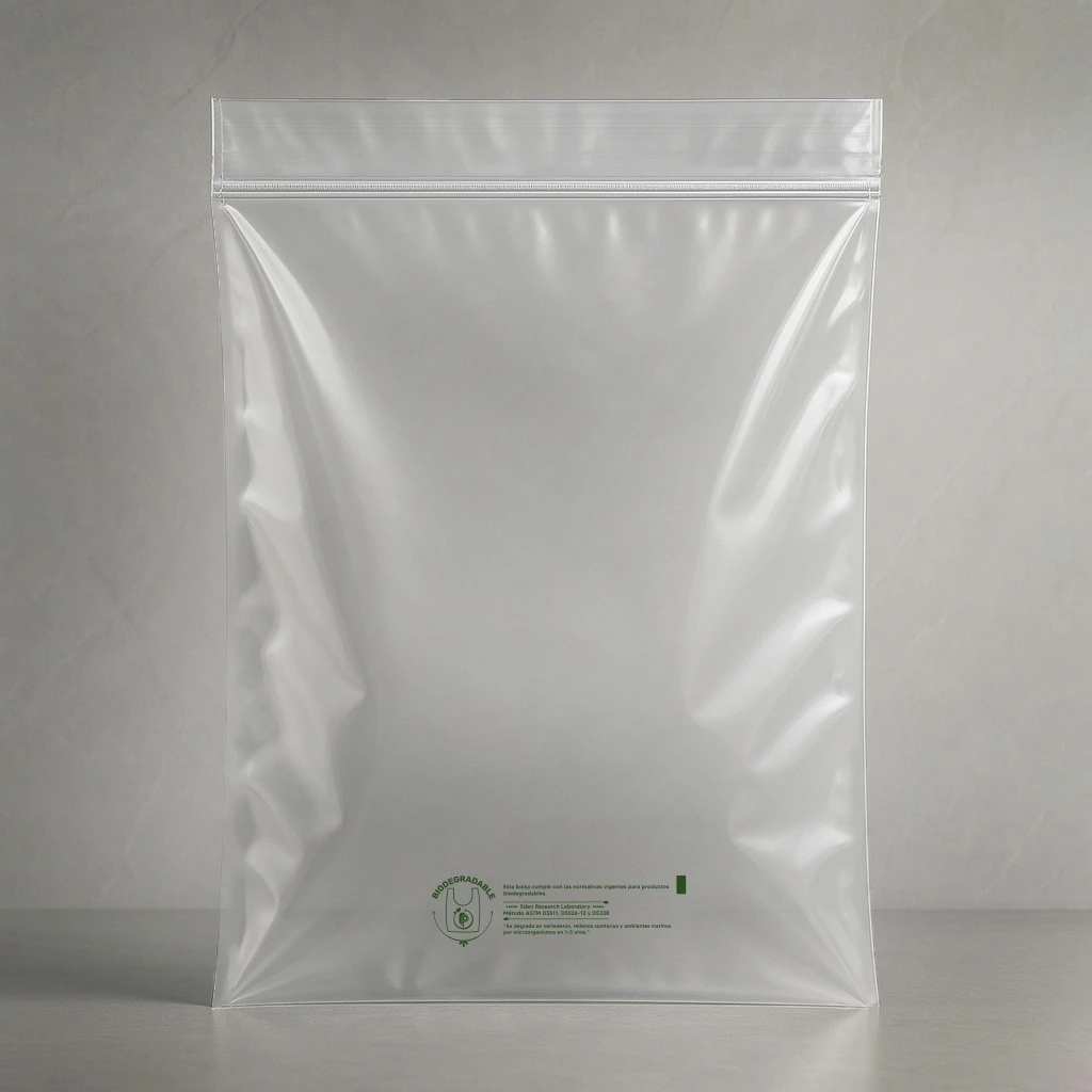 Bolsa Baja Bio Transp Imp 26cm x 37cm Zipper Grueso