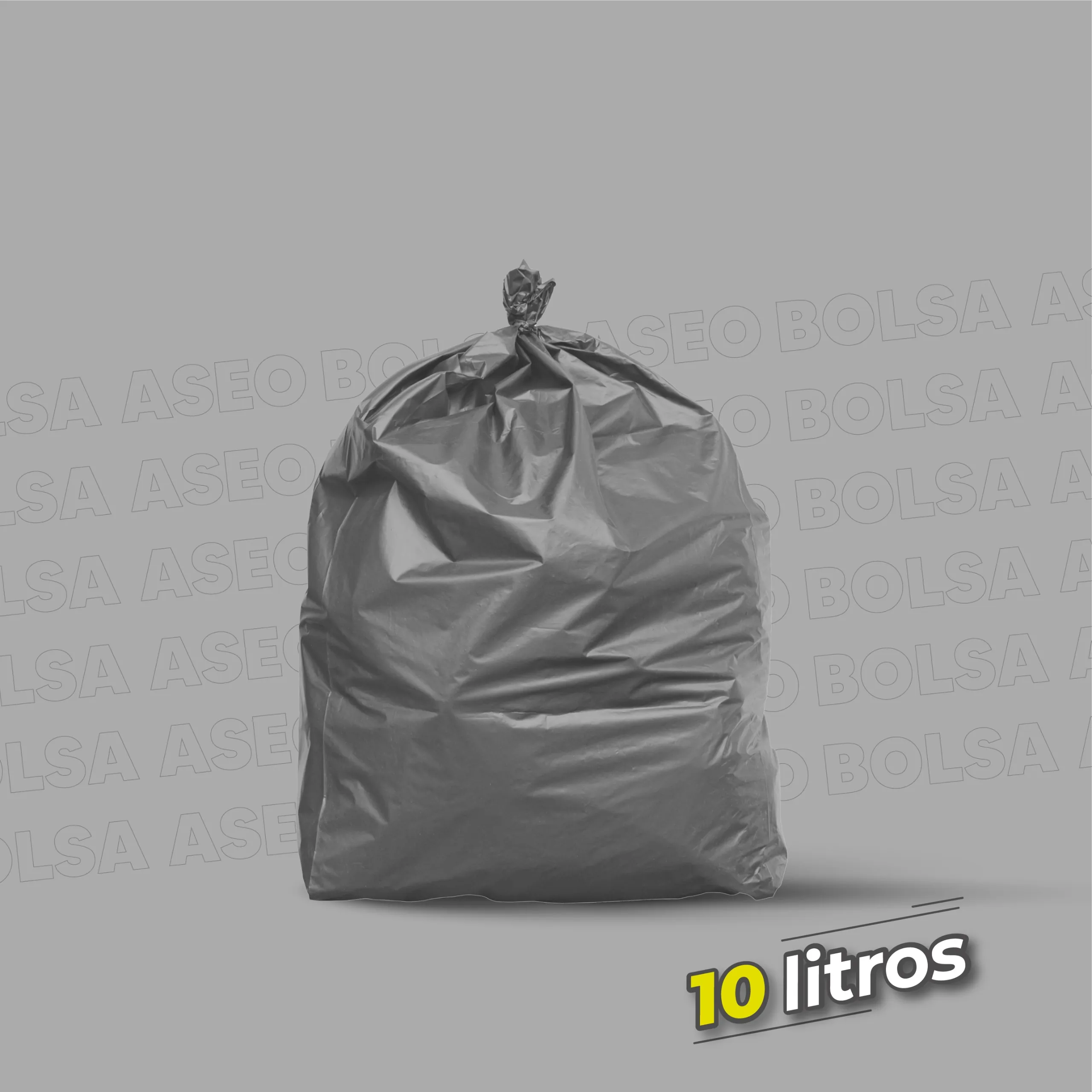 Bolsa de Aseo 10 Litros Gris