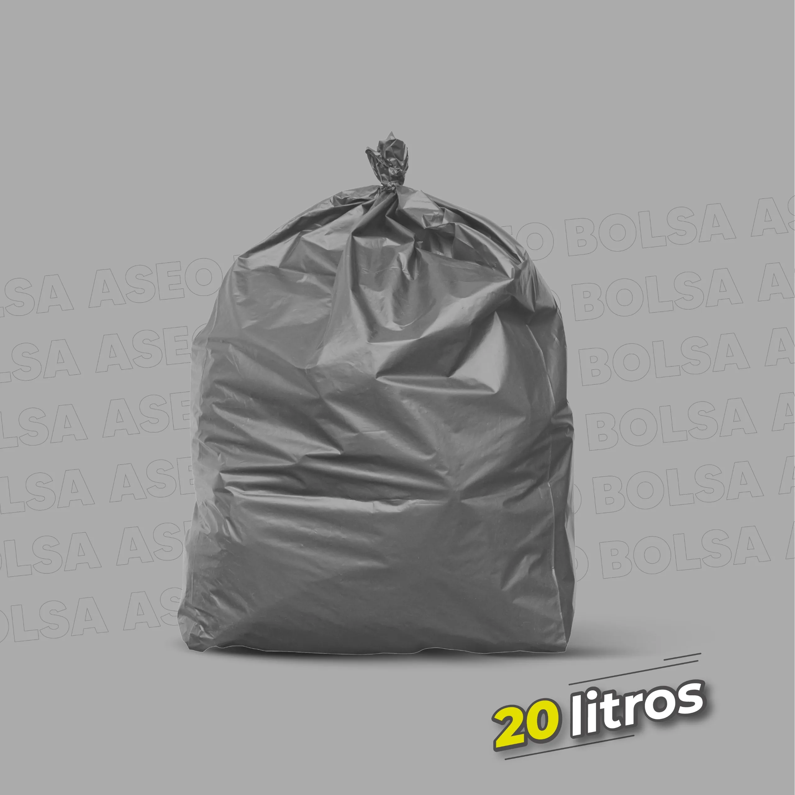 Bolsa de Aseo 20 Litros Gris