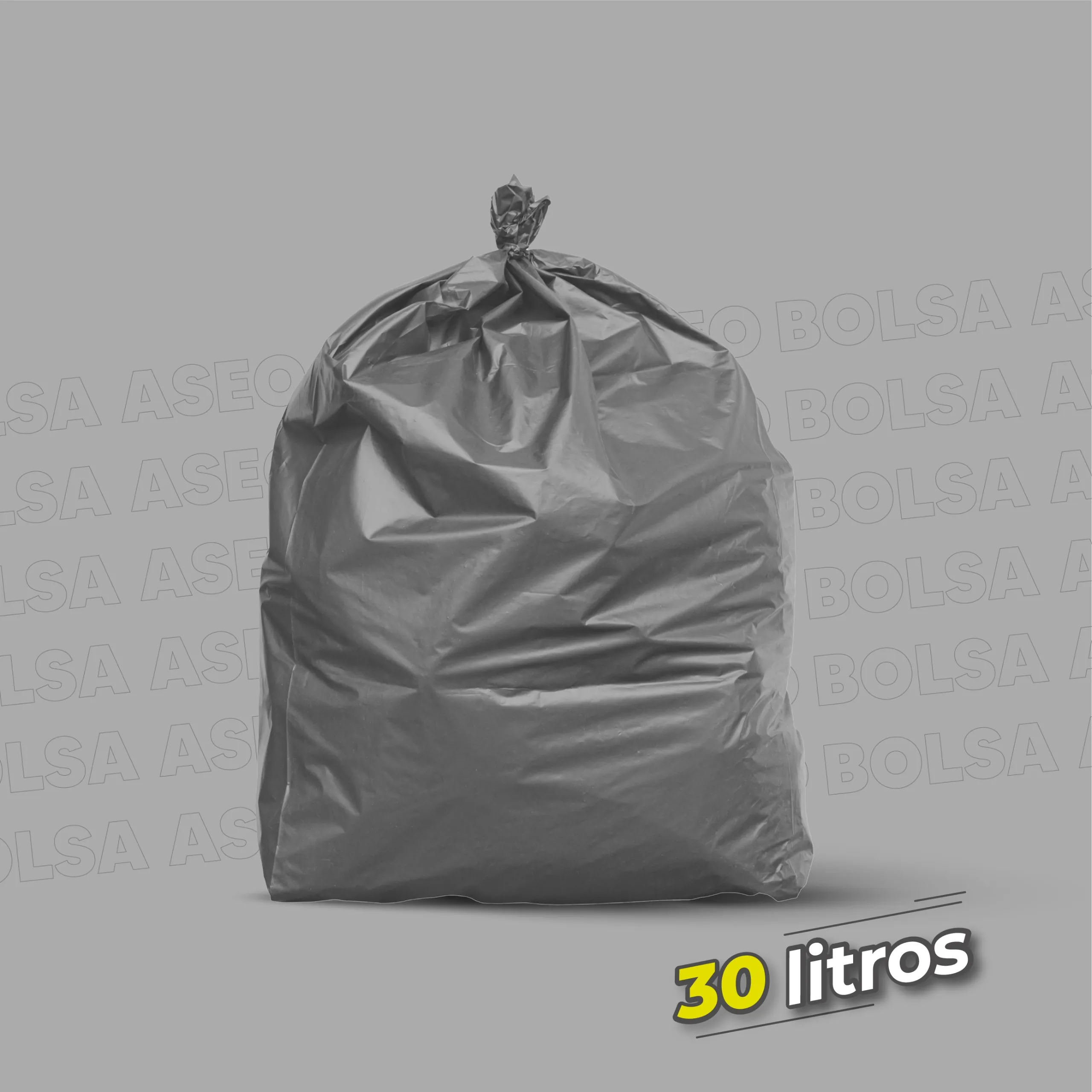 Bolsa de Aseo 30 Litros Gris